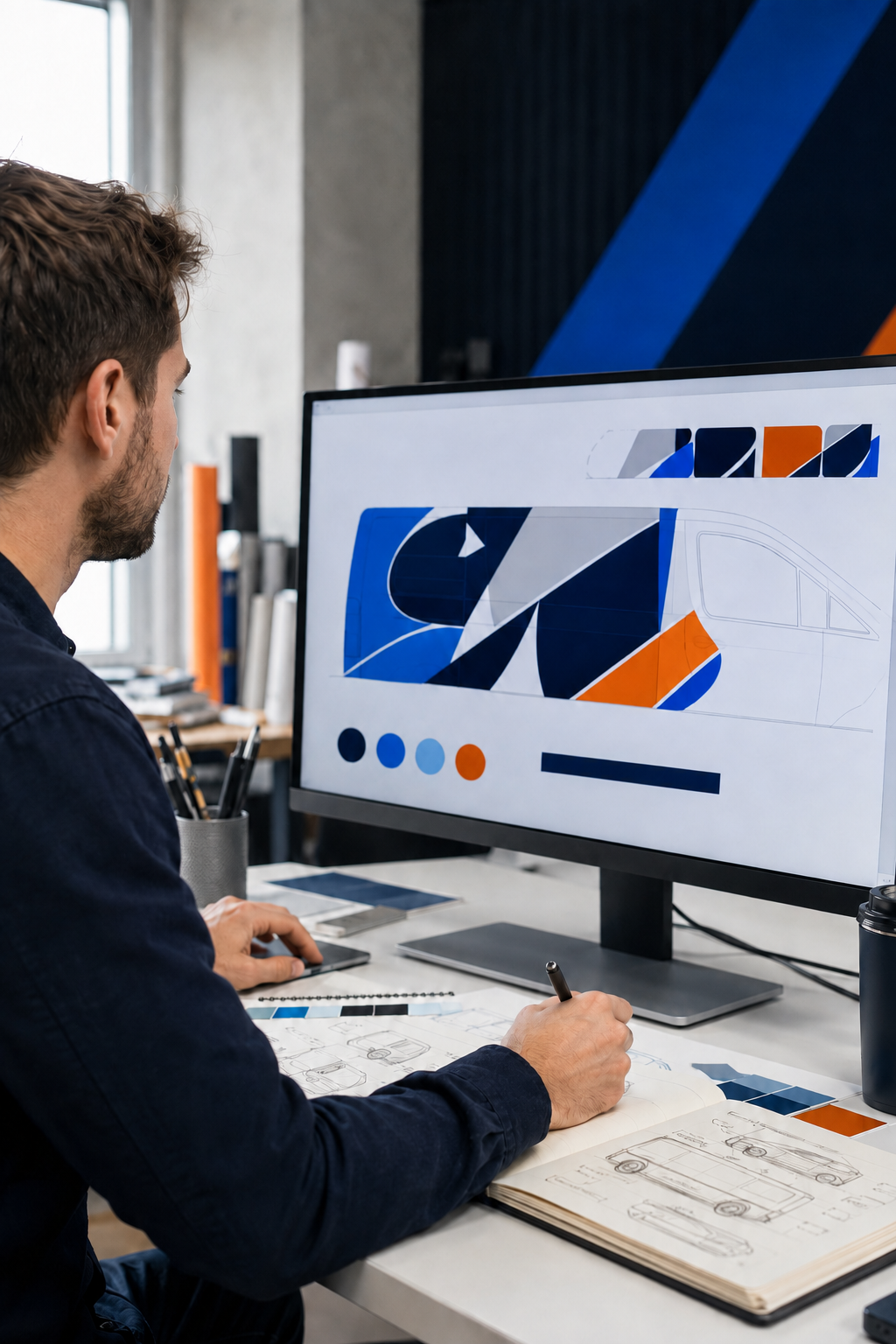 Benchmark sign design development
